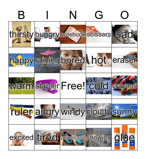 Unit 4 Bingo Card