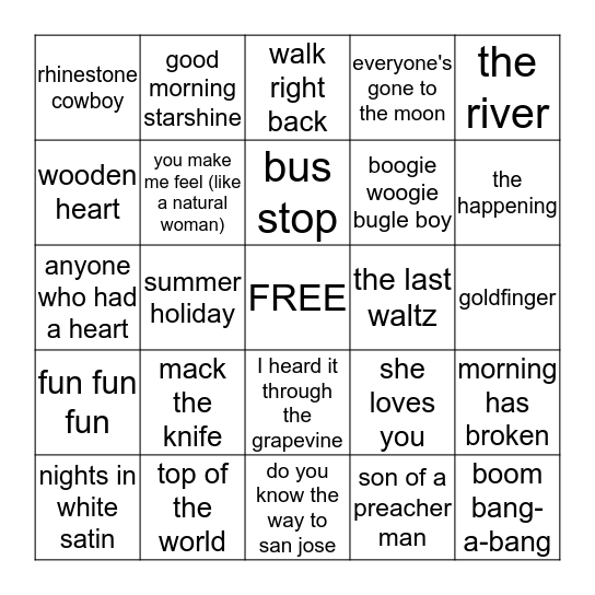 Bingo Card