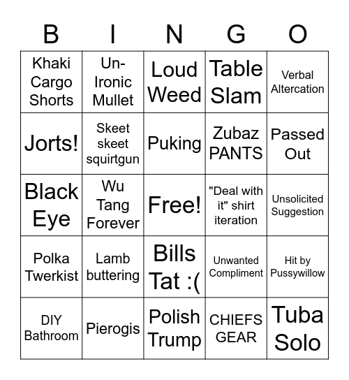 Dyngus Day Discoveries Bingo Card