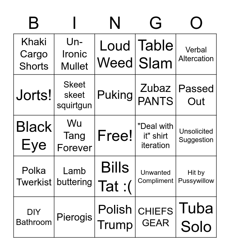 Dyngus Day Discoveries Bingo Card