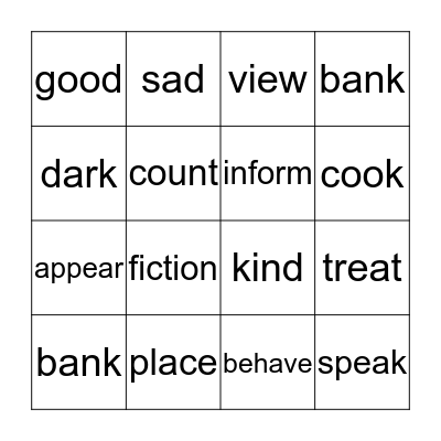 Bingo Card