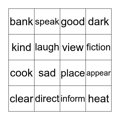 Bingo Card