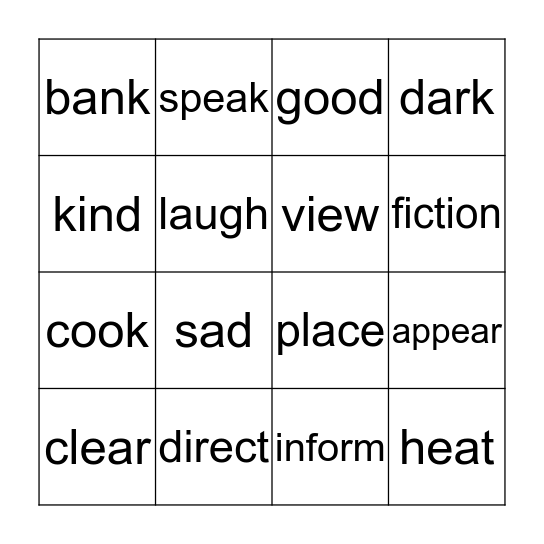 Bingo Card