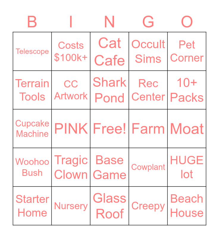 SHELL CHALLENGE Bingo Card
