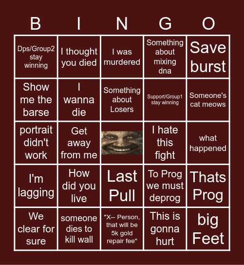 Prog Bingo Card