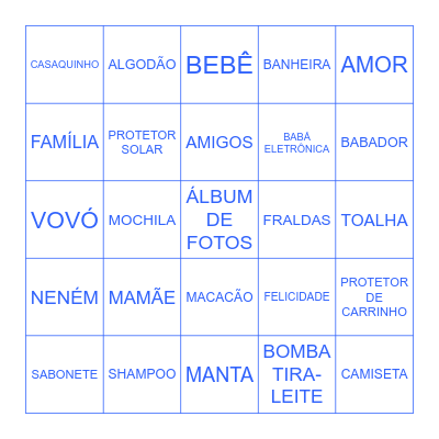 BABY BINGO Card