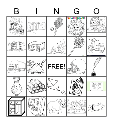 School Bingo Card
