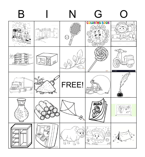School Bingo Card