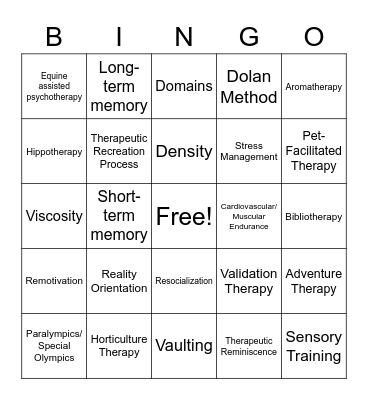 REC- IT Bingo Card