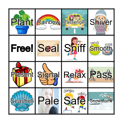 VOCABULARY BINGO Card