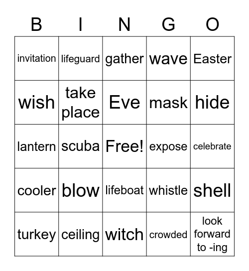 s6 Bingo Card