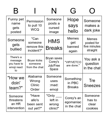 Petscriptions Chat Bingo! Bingo Card