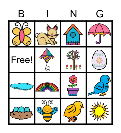 Spring Bingo Card