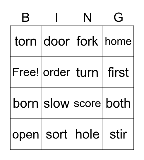 Bingo FUN Bingo Card