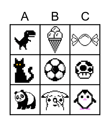Pixel Bingo Card