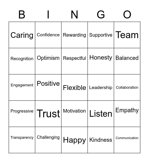 Culture Bingo Card