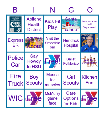 Healthy Kids Day 2023 Bingo Card