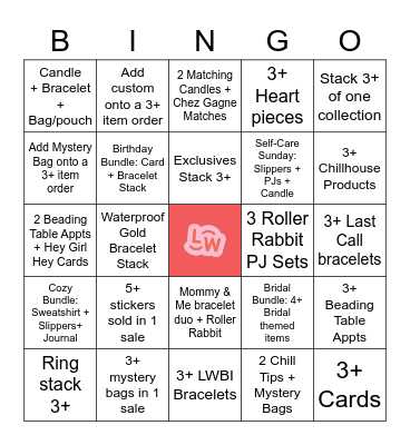 3.0 UPO Bingo Card