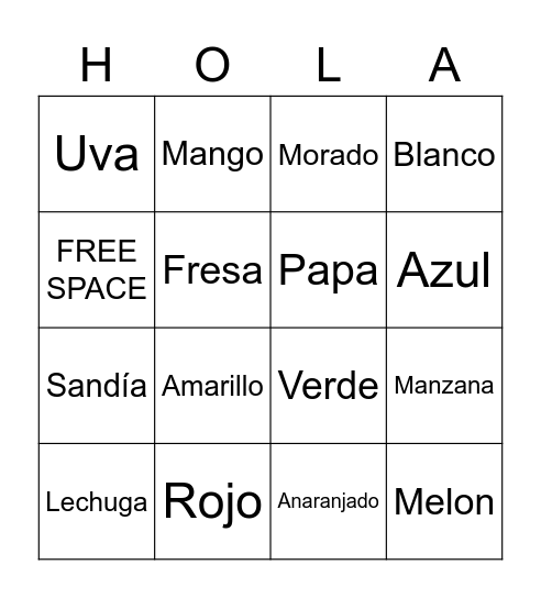 Bingo Card
