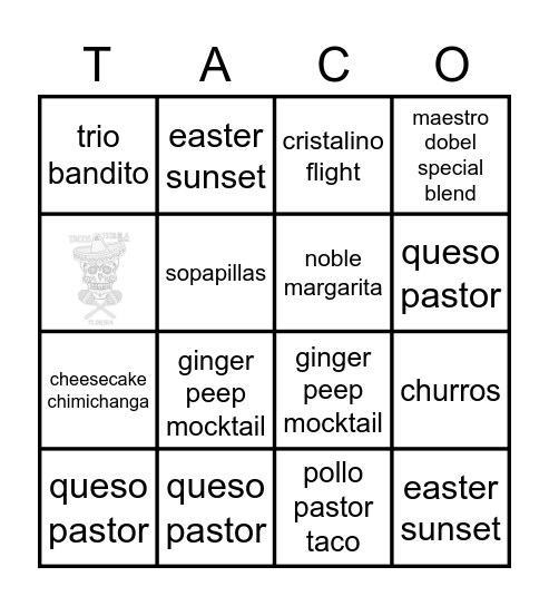 APRIL SPECIALS Bingo Card