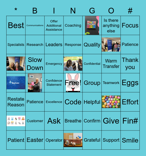 April Engagement Bingo Card
