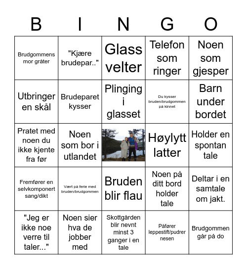 Brølløps Bingo Card