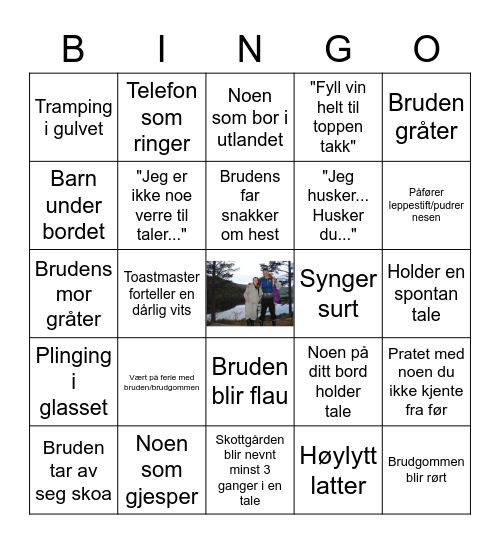 Brølløps Bingo Card