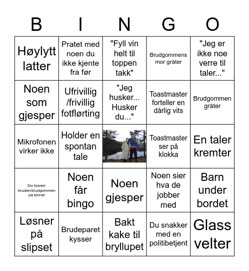 Brølløps Bingo Card