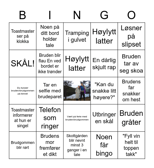 Brølløps Bingo Card