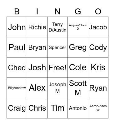 India's Birthday Bingo Card