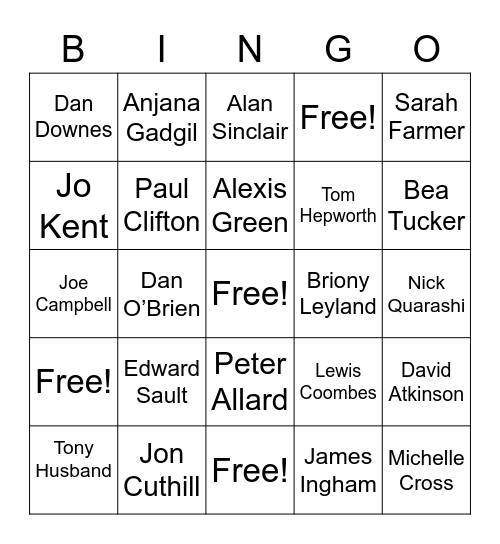 South Today Bingo Card