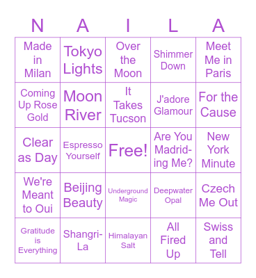 Color Street Bingo! Bingo Card