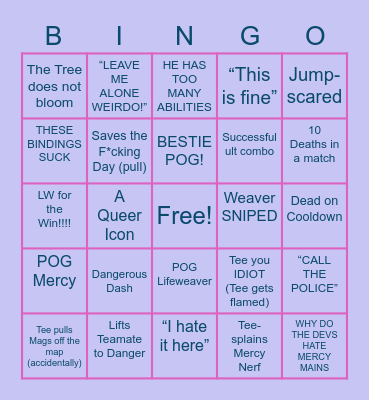 itsBubbleTeeTV Bingo Card