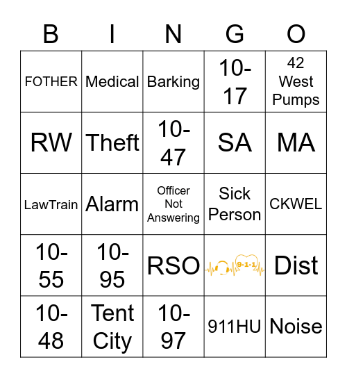 NTCW Bingo Card