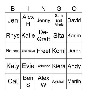 Lynn - Chase - Love Machine Bingo Card