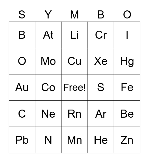 SCIENCE 8 Bingo Card