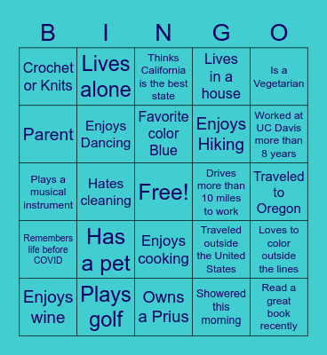 UC DAVIS - TI Educational Practices Bingo Card