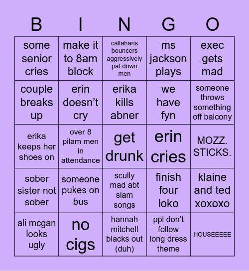 formal 4/14 Bingo Card