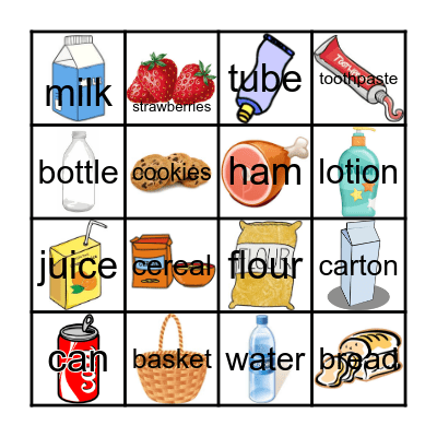 Star 2-5 lesson 3 Bingo Card