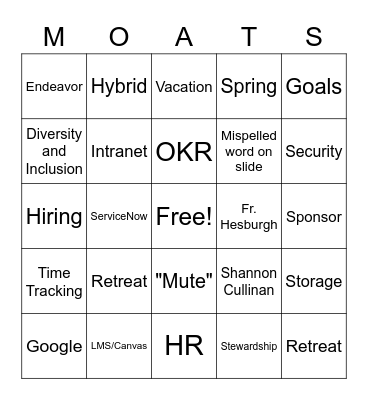 Bingo Card