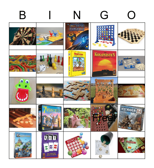 Spelletjesbingo Card