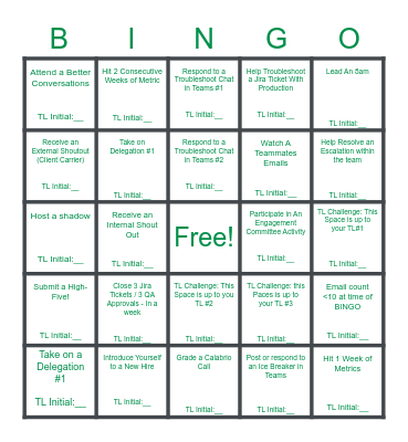 B2C Bingo Card