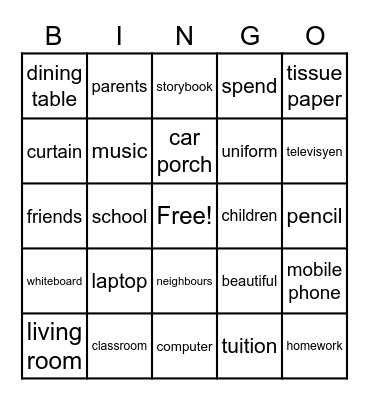 READ Bingo Card