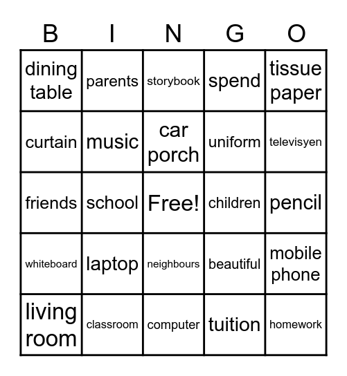 READ Bingo Card