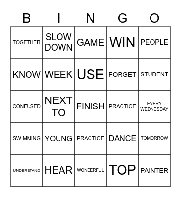 ASL 1 REVIEW (UNITS 1-6) Bingo Card