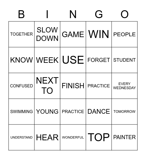 ASL 1 REVIEW (UNITS 1-6) Bingo Card