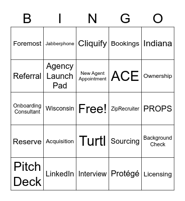 We Are Farmers Bingo Card