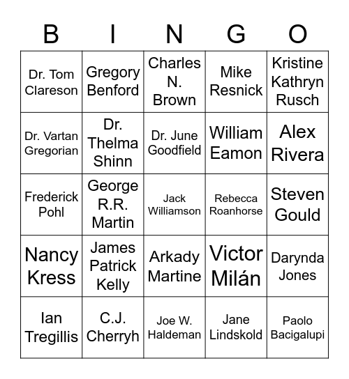 Williamson Bingo 2023 Bingo Card