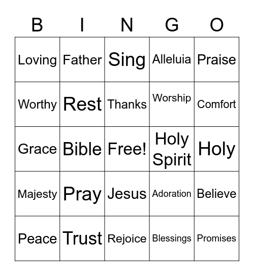 HE IS WORTHY Bingo Card