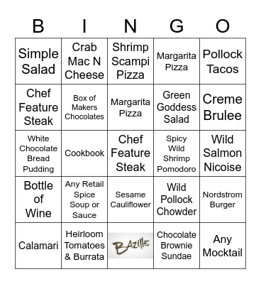 Bazille Bingo Card